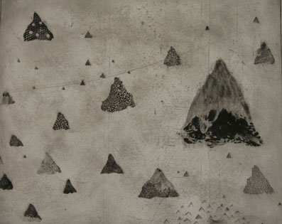 which mountain, etching, mareike lee